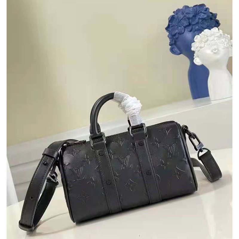 Louis Vuitton Black Monogram Seal City Keepall, myGemma