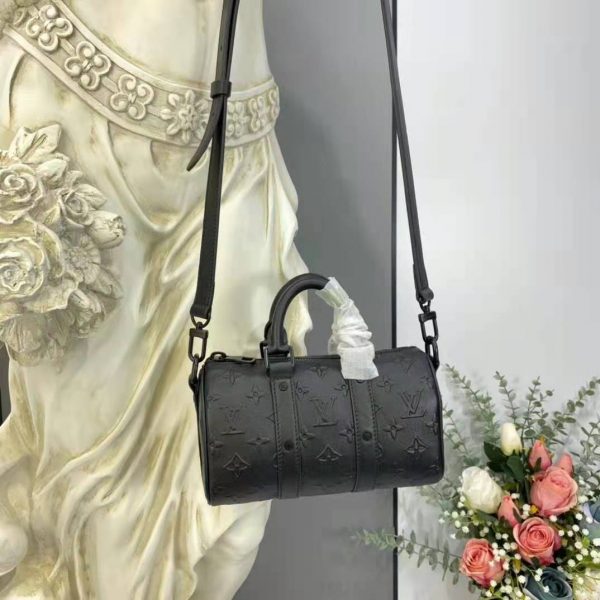 louis vuitton handbolsa black leather