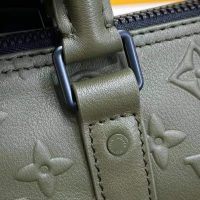 Louis Vuitton Unisex Keepall XS Khaki Monogram Seal Cowhide Leather