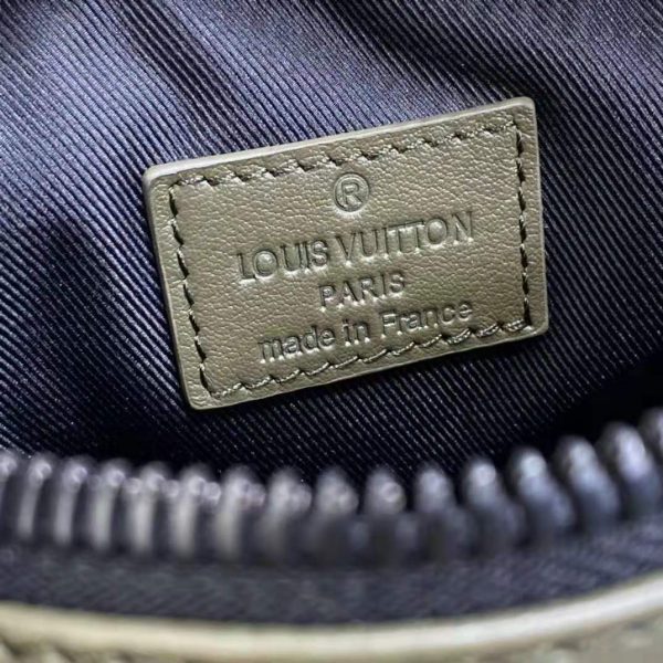 Louis Vuitton Unisex Keepall XS Khaki Monogram Seal Cowhide Leather (7)