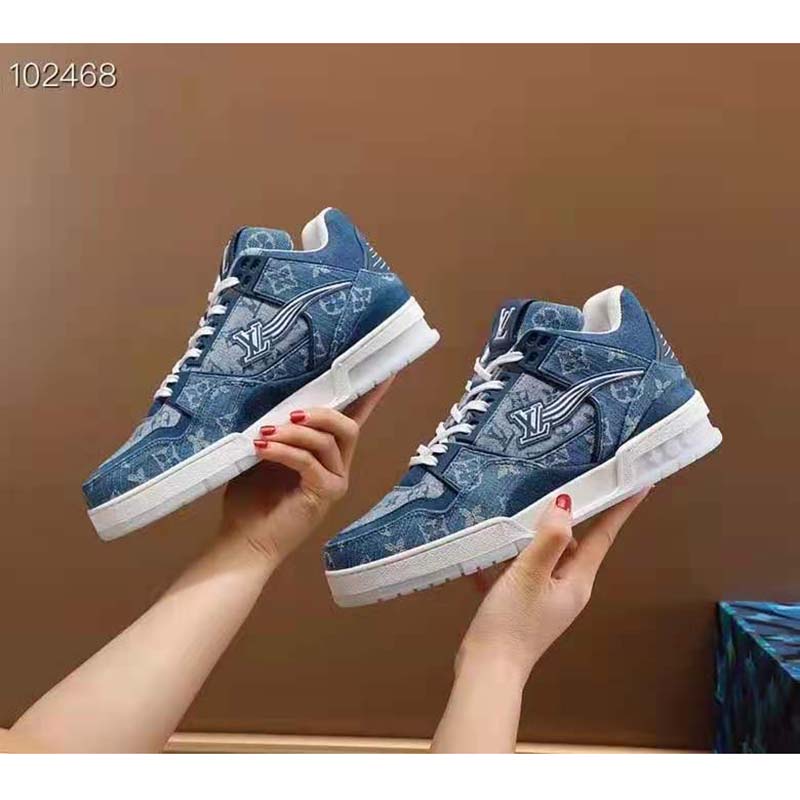 Shoes, Louis Vuitton Trainer Lv8us995 Denim Rare Hard To Find Great  Condition