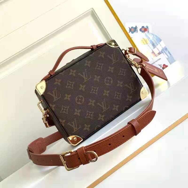 Overseas purchasing bags Lv Box Package Lvxnba Handle Trunk Postal Bag  Handle Trunk Handbag Aggregat