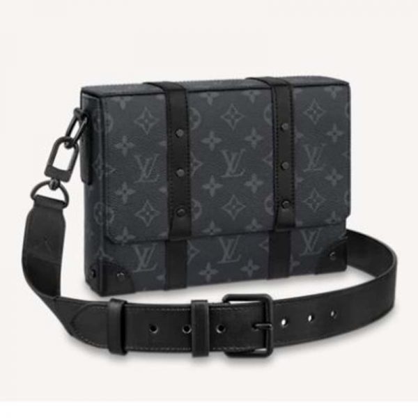 Louis Vuitton Unisex Trunk Messenger Monogram Eclipse Coated Canvas Monogram Eclipse Coated Canvas (4)