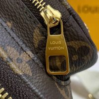 Louis Vuitton Unisex Utility Crossbody Bag Monogram Coated Canvas Natural Cowhide Leather