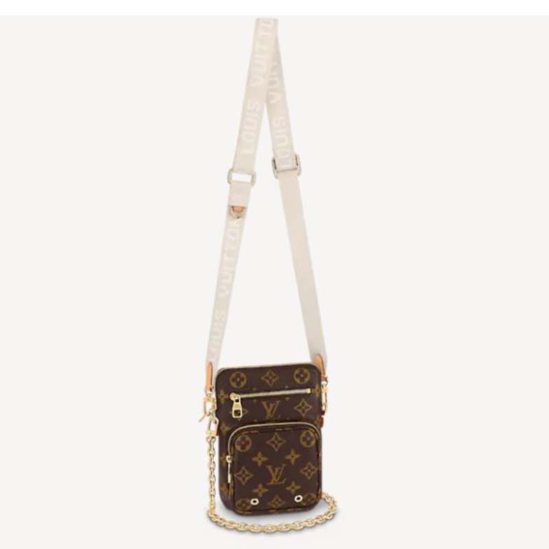 Louis Vuitton Monogram Utility Phone Sleeve Crossbody Bag - Brown Crossbody  Bags, Handbags - LOU673682