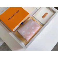 Louis Vuitton Unisex Victorine Wallet Mist Gray Monogram Coated Canvas Cowhide Leather
