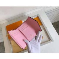 Louis Vuitton Unisex Victorine Wallet Pink Monogram Coated Canvas Cowhide Leather