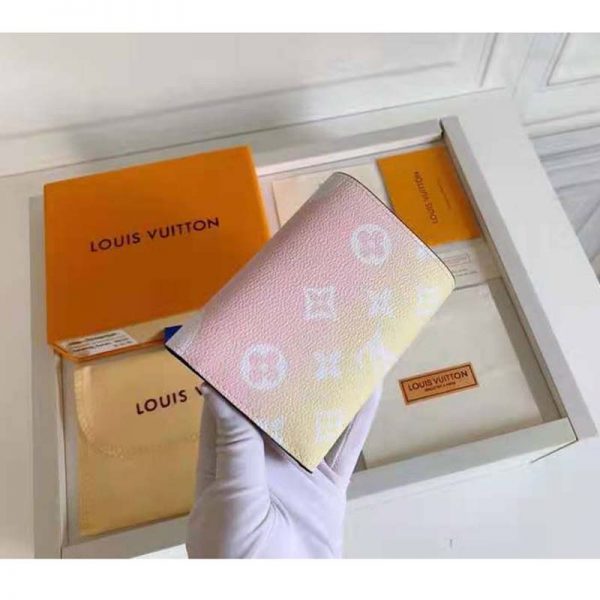 Louis Vuitton Unisex Victorine Wallet Pink Monogram Coated Canvas Cowhide Leather (8)