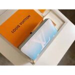 Louis Vuitton Unisex Zippy Wallet Blue Monogram Coated Canvas Cowhide Leather - immagine 3