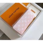 Louis Vuitton Unisex Zippy Wallet Mist Gray Monogram Coated Canvas Cowhide Leather - Image 4