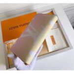 Louis Vuitton Unisex Zippy Wallet Pink Monogram Coated Canvas Cowhide Leather - immagine 6