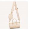 Louis Vuitton Women Papillon BB Carryall Bag Bouton Cream Saffron Embossed Grained Cowhide Leather