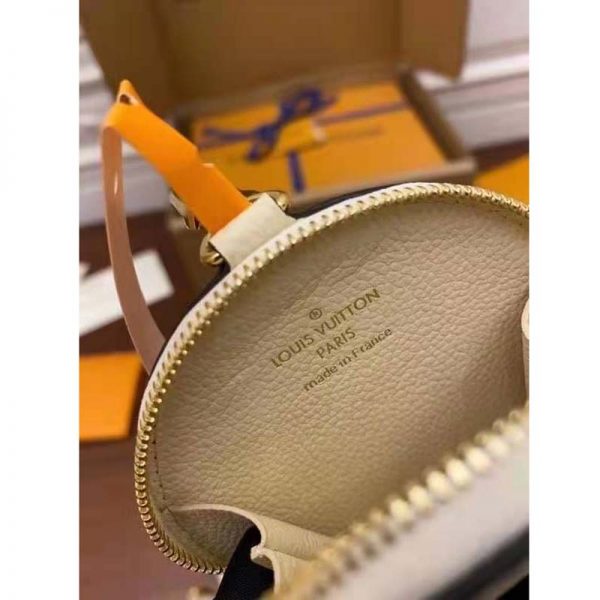 Louis Vuitton Women Papillon BB Carryall Bag Bouton Cream Saffron Embossed Grained Cowhide Leather (17)