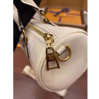 Louis Vuitton Women Papillon BB Carryall Bag Bouton Cream Saffron Embossed Grained Cowhide Leather