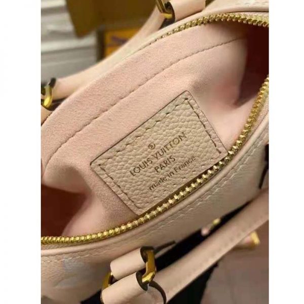 Louis Vuitton Women Papillon BB Carryall Bag Bouton De Rose Pink Embossed Grained Cowhide Leather (10)