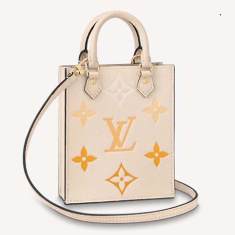 Louis Vuitton Womens Petit Sac Plat White Leather ref.1005793 - Joli Closet