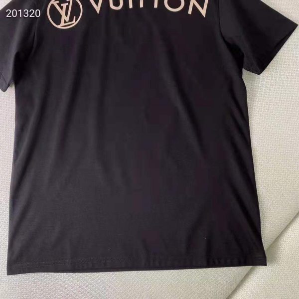 Louis Vuitton Women Vuittamins Cotton Jersey T-Shirt LV Circle Black Regular Fit (10)