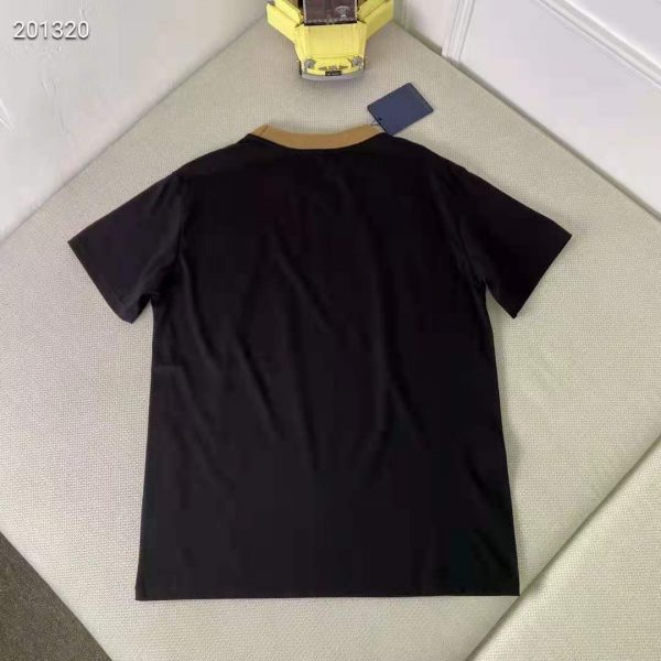 Louis Vuitton Women Vuittamins Cotton Jersey T-Shirt LV Circle Black Regular Fit (12)