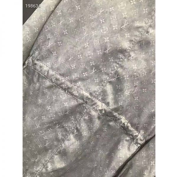 Louis Vuitton Women Washed Silk Monogram Long-Sleeved Dress Silver Regular Fit (10)