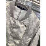 Louis Vuitton Women Washed Silk Monogram Long-Sleeved Dress Silver Regular Fit – Bild 4
