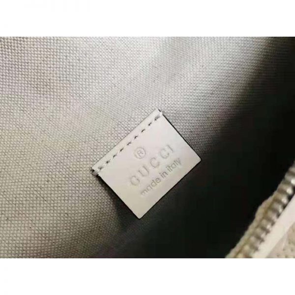 Gucci GG Unisex Black Embossed Belt Bag Tonal Leather (12)