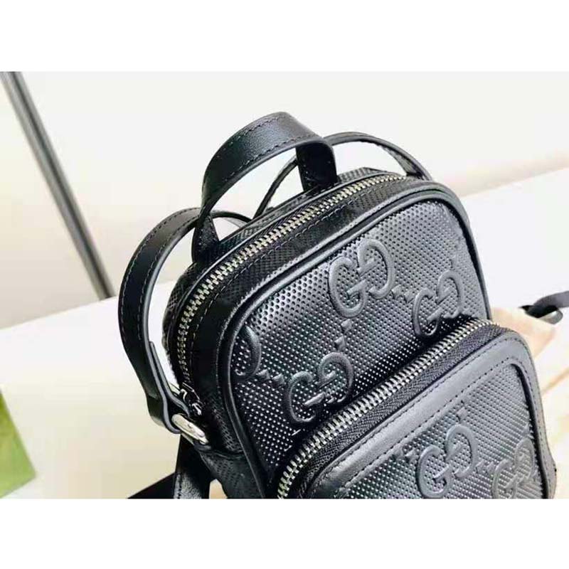 Buy Free Shipping [Used] Gucci GG Embossed Leather Mini Bag Shoulder Bag  Shoulder Bag 658553 Black Leather Bag 658553 from Japan - Buy authentic  Plus exclusive items from Japan