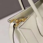 Gucci GG Unisex Jackie 1961 Medium Tote Bag White Leather Gold Toned Hardware – Bild 13