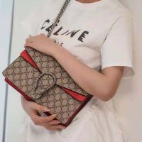 Gucci GG Women Dionysus GG Small Shoulder Bag Beige Ebony GG Supreme Canvas