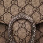 Gucci GG Women Dionysus GG Small Shoulder Bag Beige Ebony GG Supreme Canvas Black Suede - Image 7