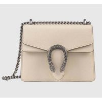 Gucci GG Women Dionysus Leather Mini Bag Beige Metal-Free Tanned Leather