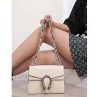 Gucci GG Women Dionysus Leather Mini Bag Beige Metal-Free Tanned Leather