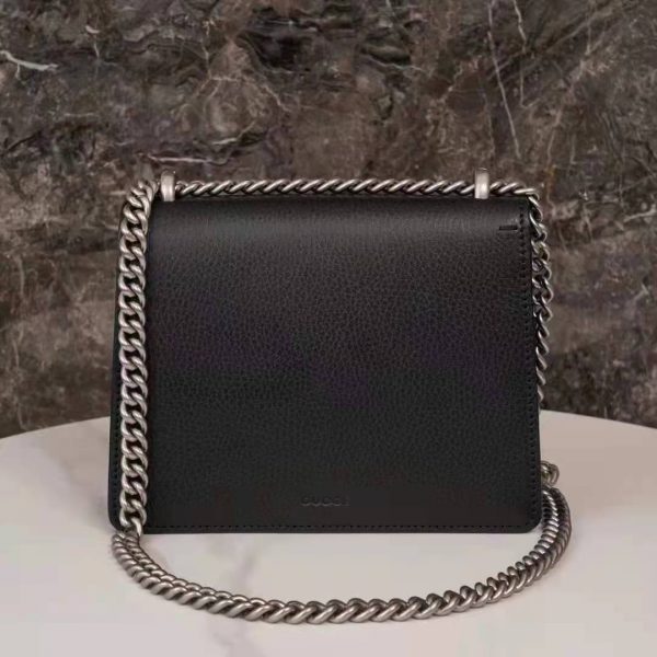 Gucci GG Women Dionysus Leather Mini Bag Black Metal-Free Tanned Leather (16)
