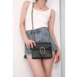 Gucci GG Women Dionysus Leather Mini Bag Black Metal-Free Tanned Leather - Bild 15