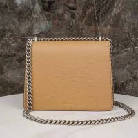 Gucci GG Women Dionysus Mini Bag Brown Leather Black Crystals