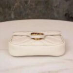 Gucci GG Women GG Marmont Matelassé Leather Super Mini Bag White Matelassé Chevron - Image 3