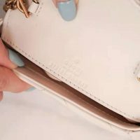 Gucci GG Women GG Marmont Matelassé Leather Super Mini Bag White Matelassé Chevron