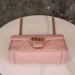 Gucci GG Women GG Marmont Small Pink Matelassé Shoulder Bag Double G - Bild 4