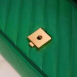 Gucci GG Women GG Marmont Small Shoulder Bag Bright Green Diagonal Matelassé Leather - Image 11