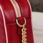 Gucci GG Women GG Marmont Small Shoulder Bag Dark Red Diagonal Matelassé Leather - Image 10