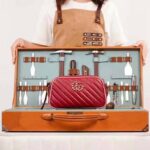 Gucci GG Women GG Marmont Small Shoulder Bag Dark Red Diagonal Matelassé Leather - Image 2