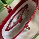 Gucci GG Women Jackie 1961 Small Shoulder Bag Navy Leather Dark Red Leather – Bild 8