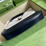 Gucci GG Women Jackie 1961 Small Shoulder Bag White with Black Leather – Bild 4