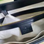 Gucci GG Women Jackie 1961 Small Shoulder Bag White with Black Leather – Bild 10