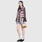 Gucci GG Women Padlock Mini Bag GG Supreme Canvas with White Leather - Imagen 11