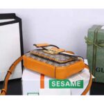 Gucci GG Women Padlock Mini Bag GG Supreme Canvas with White Leather - Imagen 3