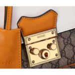 Gucci GG Women Padlock Mini Bag GG Supreme Canvas with White Leather - Imagen 6