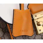 Gucci GG Women Padlock Mini Bag GG Supreme Canvas with White Leather - Imagen 10