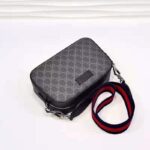 Gucci Unisex GG Black Shoulder Bag Black Grey GG Supreme Canvas - immagine 6