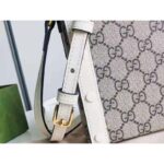 Gucci Unisex Gucci Horsebit 1955 Mini Bag Beige Ebony GG Supreme Canvas - Image 10