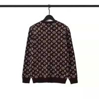 Louis Vuitton LV Men Full Monogram Jacquard Crew Neck Cotton Black